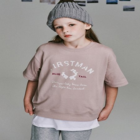 블루테일 핑크 반팔 티셔츠