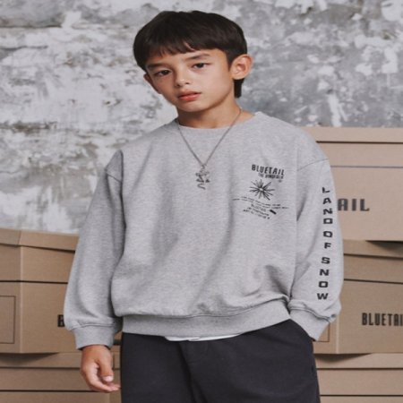 멜란지 그레이 맨투맨