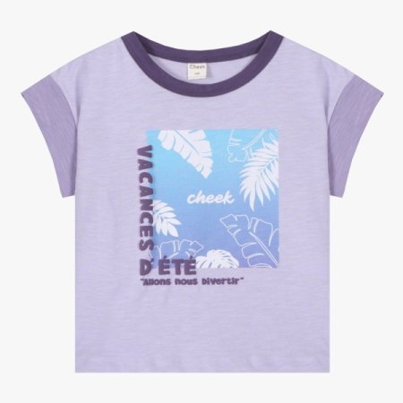 소매배색 반팔티