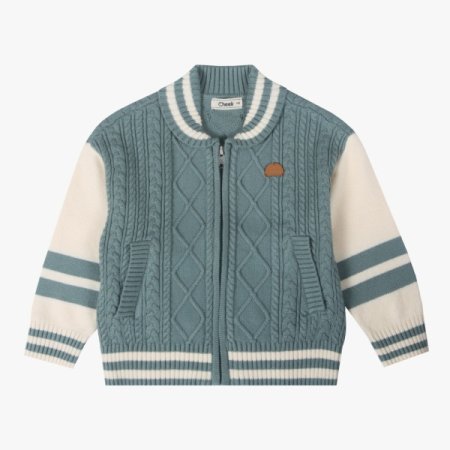 바시티 스웨터 가디건