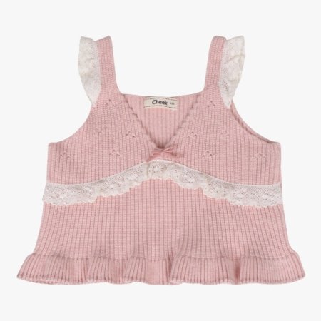 레이스 포인트 뷔스띠에 조끼