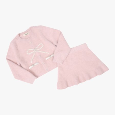 빅 리본 스웨터 상하세트