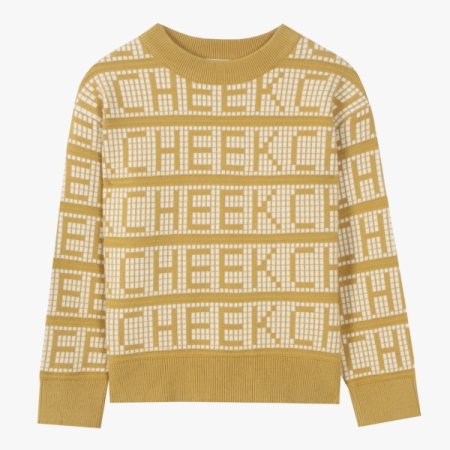 로고 자카드 풀오버 티셔츠