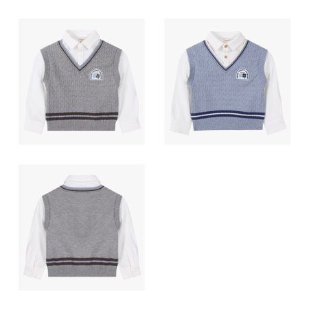 셔츠 레이어드 조끼