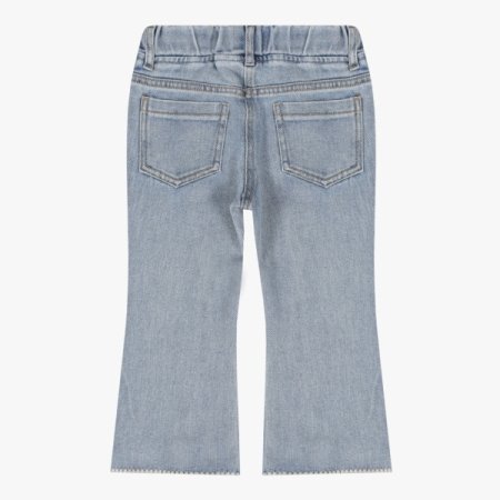 리본 자수 부츠컷 팬츠