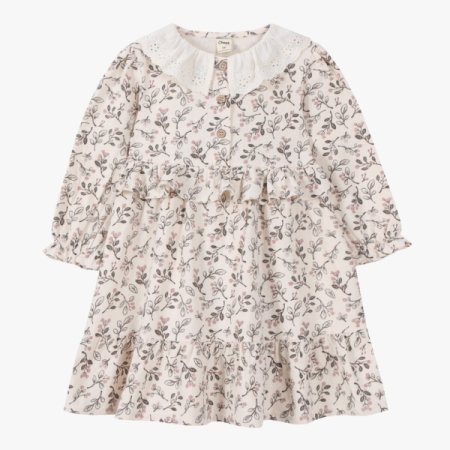 레이스 카라 소녀 원피스