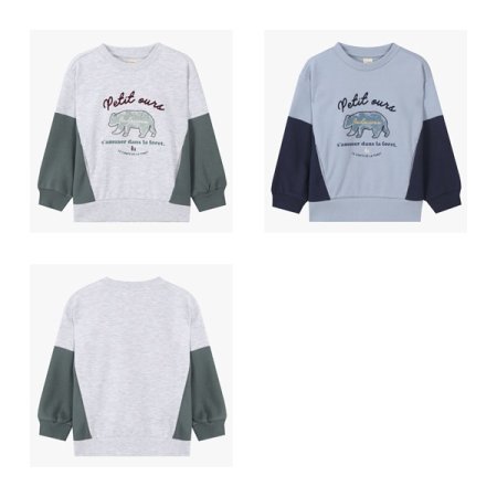 절개 포인트 스웻 티셔츠