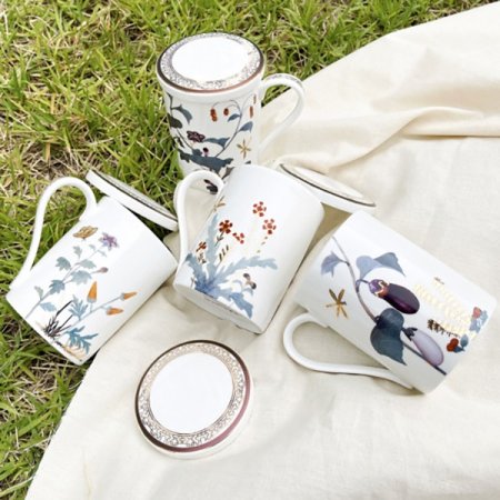 초충도 뚜껑머그 4인조세트 48p