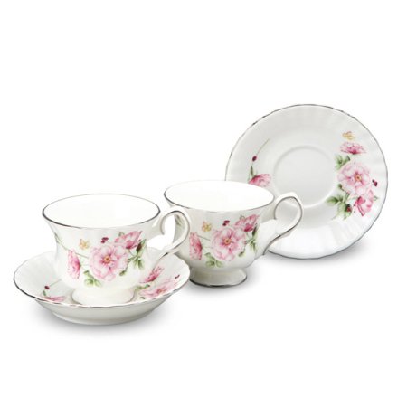 엘리제 핑크 2인 커피잔 세트