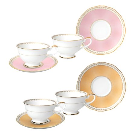 로얄스위트오렌지파스텔핑크 커피잔세트