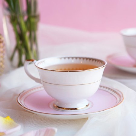 로얄스위트오렌지파스텔핑크 커피잔세트