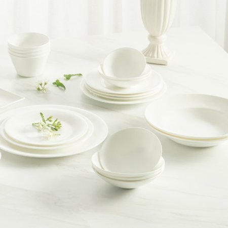 본차이나 더셰프 백지 7인치 원형접시