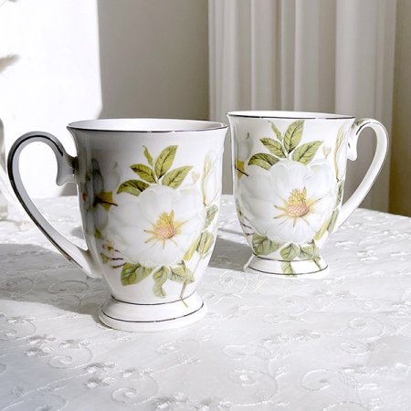 본차이나 목련 마르키 2인 머그컵세트