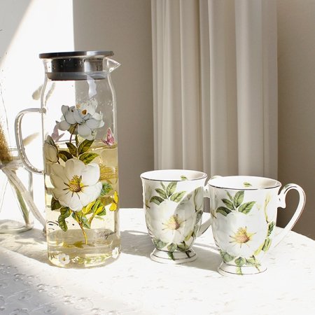 본차이나 목련 마르키 2인 머그컵세트