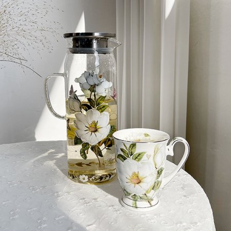 본차이나 목련 마르키 2인 머그컵세트