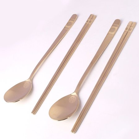 국산스텐 티타늄 완자 부부수저 2벌