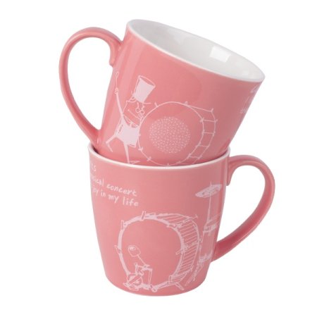 뮤지컬 콘서트 핑크 2인 머그컵 세트