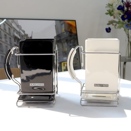 모노유로 손잡이 물빠짐 사각 수저통