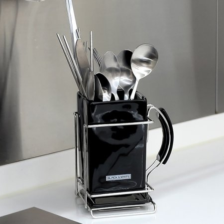 모노유로 손잡이 물빠짐 사각 수저통