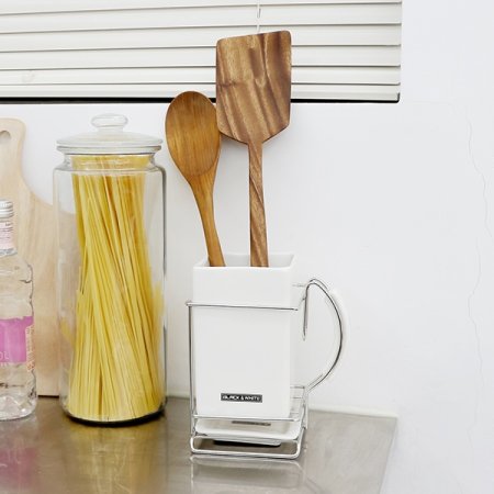 모노유로 손잡이 물빠짐 사각 수저통