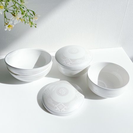 본차이나 레이스 단반상기 6p