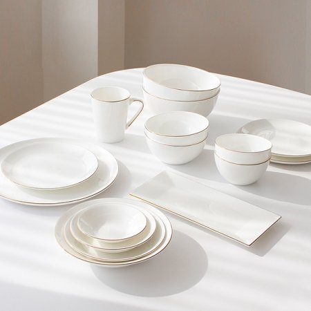 본차이나 블랑골드 4인 홈세트