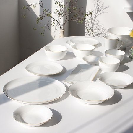 본차이나 블랑골드 4인 홈세트