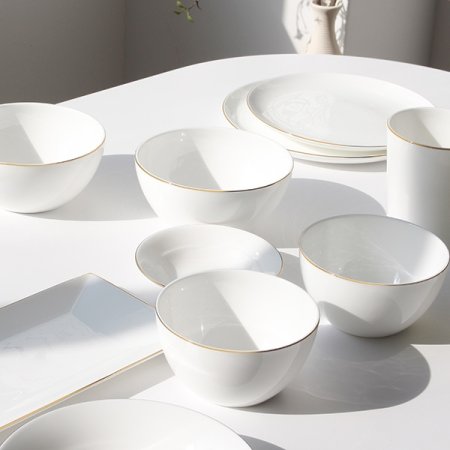 본차이나 블랑골드 4인 홈세트