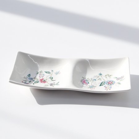 빈티지모리 2칸 나눔접시 세트 2p