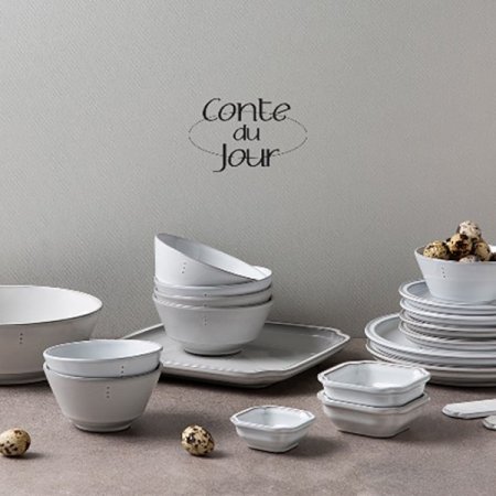 핸드메이드 콩트 정사각접시 1P