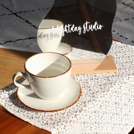 영국직수입 스틸라이트 대플 라떼잔