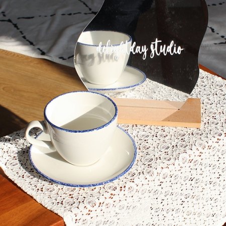 영국직수입 스틸라이트 대플 라떼잔