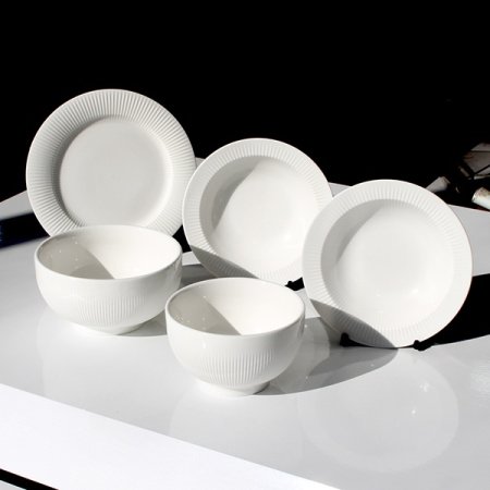 티니블랑 베일 화이트 1인 식기세트