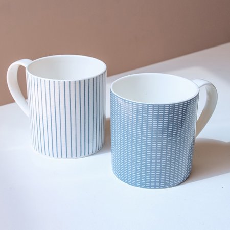 본차이나 코지블루 2인 머그세트