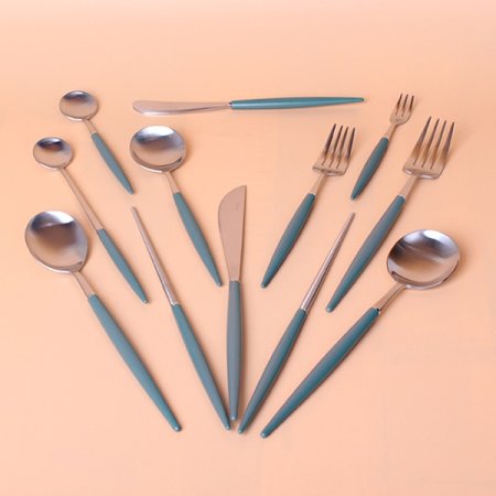 비쥬 실버 티스푼 티포크 세트 5P