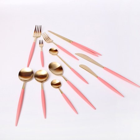 비쥬 골드 티스푼 티포크 세트 5P