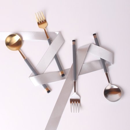 카라 실버 티스푼 티포크 세트 5P