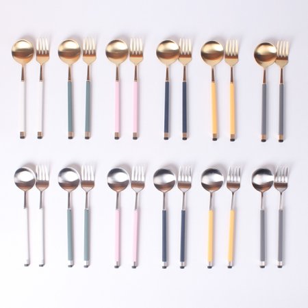 카라 골드 티스푼 티포크 세트 5P