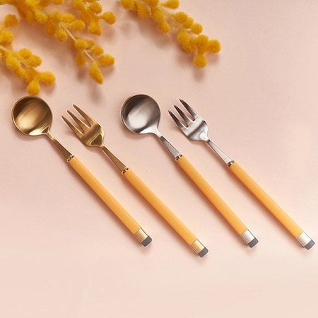 카라 골드 티스푼 티포크 세트 5P