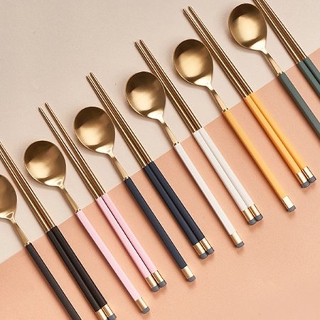 카라 실버 1인 한식 수저세트