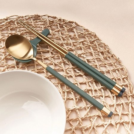 카라 실버 1인 한식 수저세트