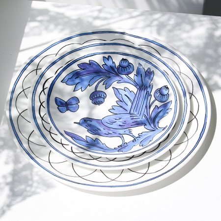 트위그뉴욕 블루버드 8인치 접시세트