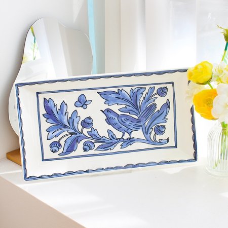 트위그뉴욕 블루버드 직사각접시