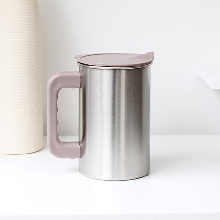 스텐 손잡이 물병 업소용 물통 1L