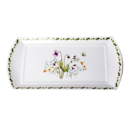 본차이나 필드플라워 직사각접시