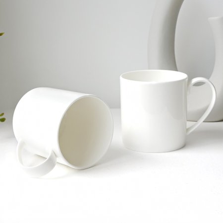 본차이나 화이트 머그컵 4P세트