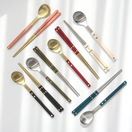 쌍띠에 숟가락 젓가락 수저세트 1벌