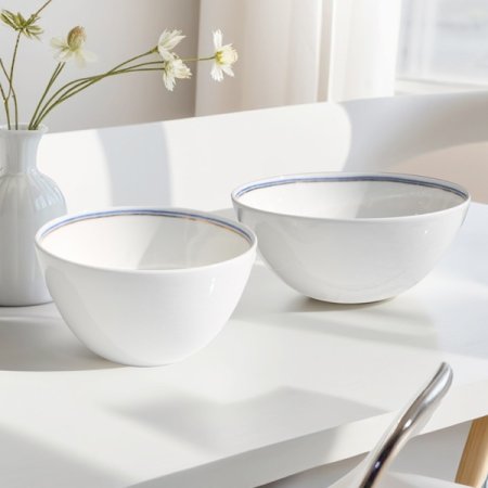 본차이나 므아레 1인 공기대접세트