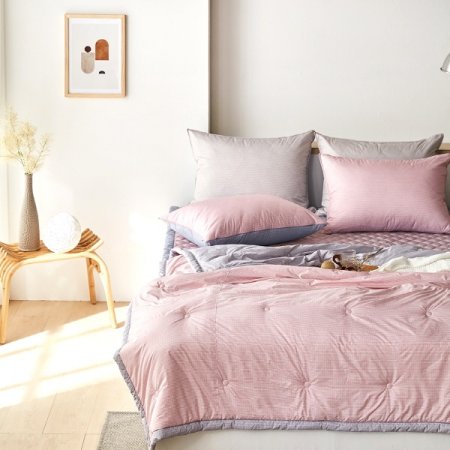 리케 핑크 간절기 차렵이불 풀세트Q