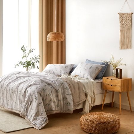 멜리아 베이지 간절기 차렵이불풀세트S